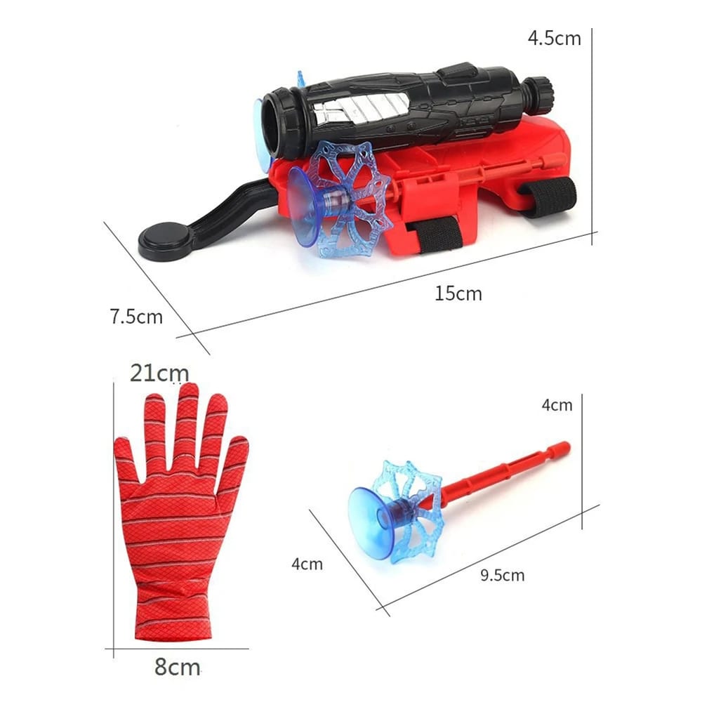 Dimensions du lanceur et du gant